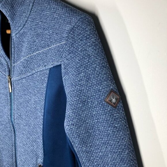 SPYDER Blue Encore  Full Zip Fleece Jacket Mid Layer Size Small - Picture 3 of 8